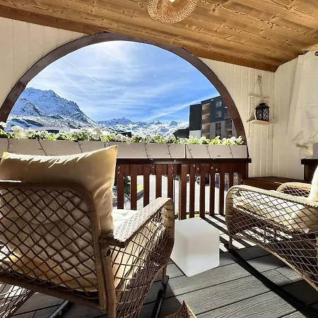 4 Flocons Or, 42 M2, Terrasse Sud Avec Vue Sur Les Glacier Apartamento