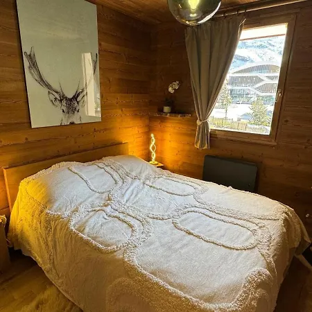 דירה 4 Flocons Or, 42 M2, Terrasse Sud Avec Vue Sur Les Glacier